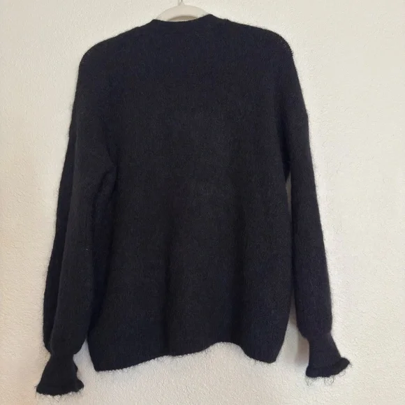 Sezane Mia Cardigan - Black - Kid mohair - Picture 10 of 11